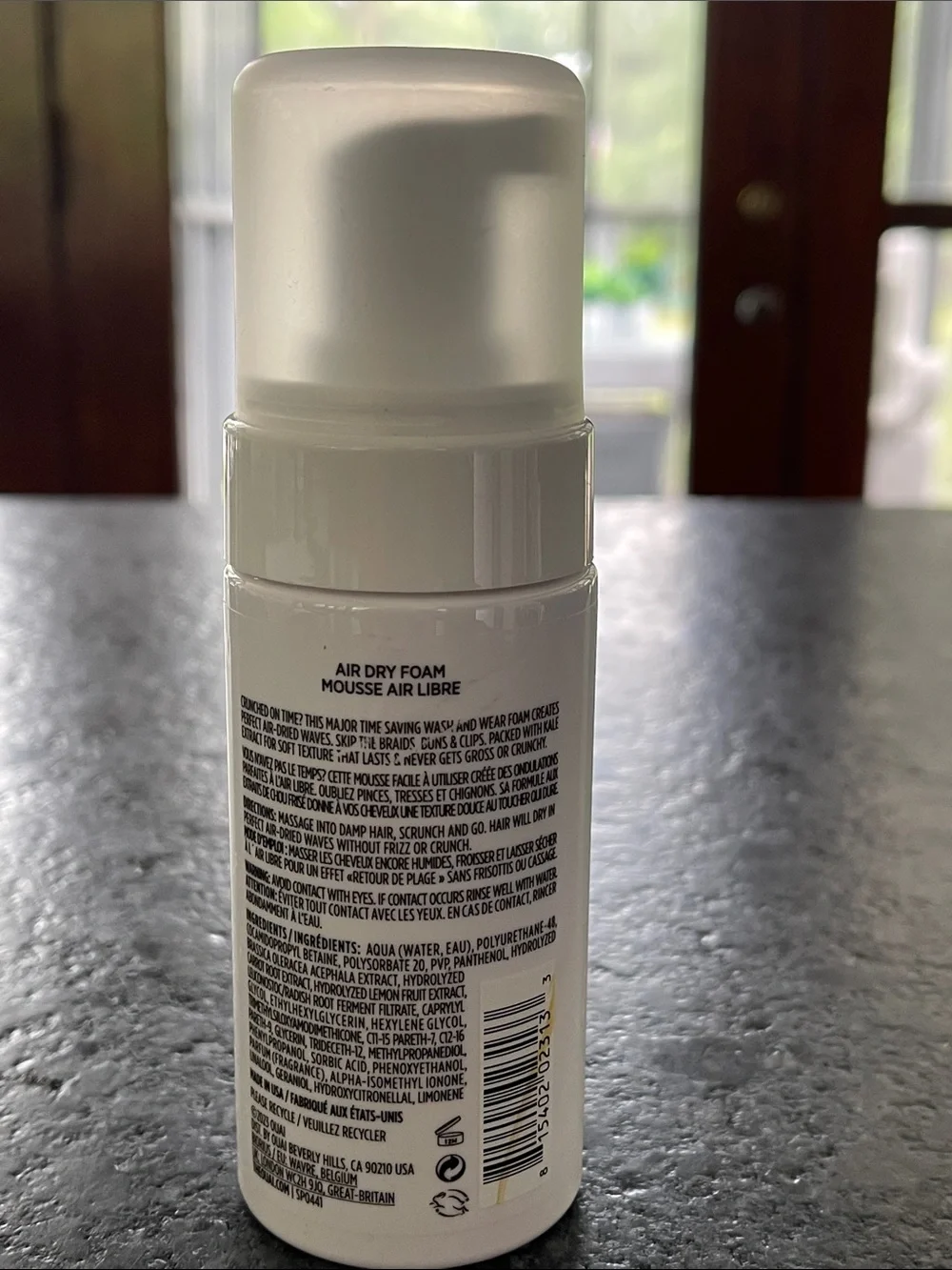 OUAI Air Dry Foam time saving perfect for naturally wavy hair get beachy waves